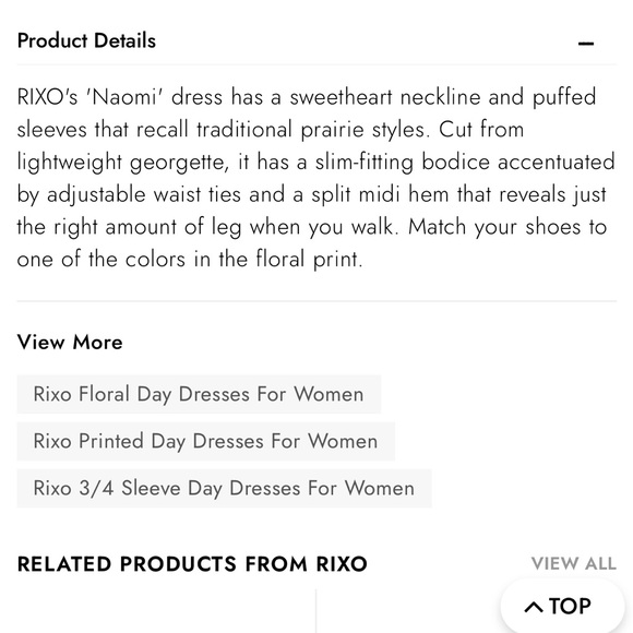 NWT RIXO Naomi dress XS - Picture 15 of 15